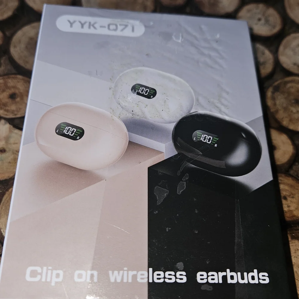 Wireless Bluetooth Earbuds with Charging Case - Black, Gray, Gold
